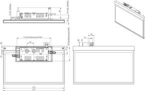 RP-Technik LED-Rettungszeichenleuchte EB 3h, SC, eds-opt. AXR403SC-E