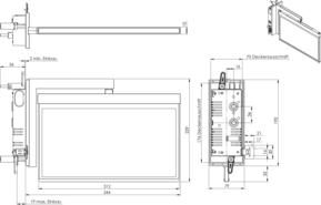 RP-Technik LED-Rettungszeichenleuchte EB 1h, SC, eds-opt. AXRA401SC-E