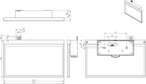 RP-Technik LED-Rettungszeichenleuchte EB 1h, SC, eds-opt. AXW401SC-E