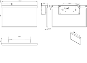 RP-Technik LED-Rettungszeichenleuchte EB 1h, SC GAXW401SC
