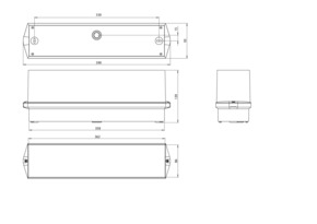 RP-Technik LED-Rettungszeichenleuchte EB 1h, SC KWID411SC