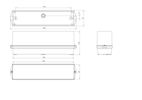 RP-Technik LED-Rettungszeichenleuchte EB 1h, SC KWID411SC