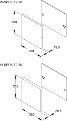 Niedax Scherplatten Typ 2 300x300x19,5mm W-SPOK T2-20