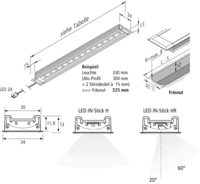 Hera LED IN-Stick HR 830mm nw 61001412301
