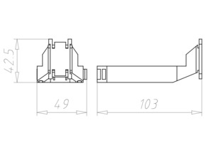 Kaiser Systemflügel-Set 2-tlg.103x49x36mm 1211-00 Kaiser Systemflügel-Set 2-tlg.103x49x36mm 1211-00