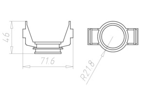 Kaiser Betonbau Prefix-Adapter 1-tlg.D=32mm 1211-32