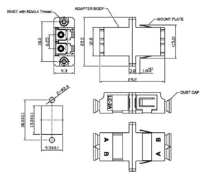 EFB-Elektronik Kupplung LC Duplex OS2 53343.1