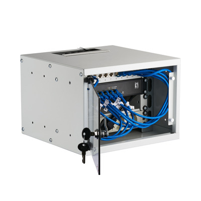 EFB-Elektronik Wandgehäuse Set 10Zoll 4HE WGB-1004GR.30-SET1