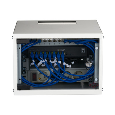 EFB-Elektronik Wandgehäuse Set 10Zoll 4HE WGB-1004GR.30-SET1