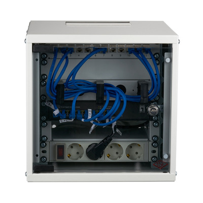 EFB-Elektronik Wandgehäuse Set 10Zoll 6HE WGB-1006GR.30-SET1