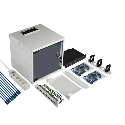 EFB-Elektronik Wandgehäuse Set 10Zoll 6HE WGB-1006GR.30-SET1