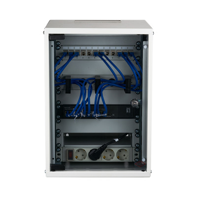 EFB-Elektronik Wandgehäuse Set 10Zoll 9HE WGB-1009GR.30-SET1