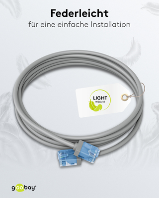 Goobay Patchkabel U/UTP Cat6 Ultraflexibel,slim,g 74223