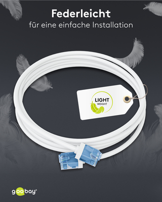 Goobay Patchkabel U/UTP Cat6 Ultraflexibel,slim,w 74301