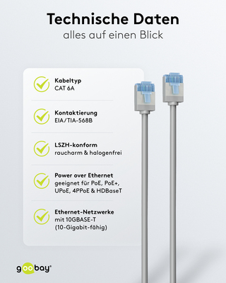 Goobay Patchkabel U/FTP Cat6 Ultraflexibel,slim,g 74311
