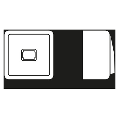 Jung Taster ohne Symbole alpinweiß 1-pol. Schließer 631 A WW