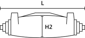 HellermannTyton Verbindungsmuffe 4x150 i-4 / SF-PUR-BK