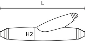 HellermannTyton Verbindungsmuffe 4x10-4x4 Y-0 / SF-PUR-BK