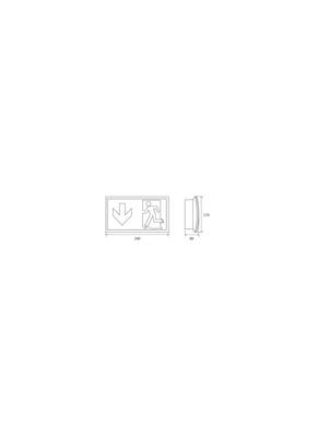 RP-Technik Sicherheitsleuchte EB 1h, Wireless KCW411WL-TT