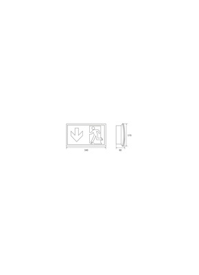 RP-Technik Sicherheitsleuchte EB 3h KCW423SC-TT