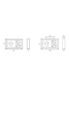 RP-Technik Sicherheitsleuchte EB 1h, Wireless KDU411WL