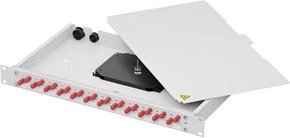 Telegärtner Spleißbox bestückt 6xLCD 50/125 OM2 1HE TNSB-BV-6LCD-50-OM2