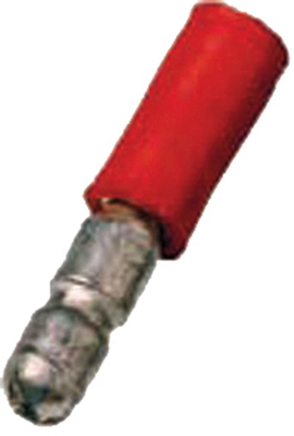 Intercable Tools Isolierte Rundstecker 0,5-1qmm St.4mm rot ICIQ1RSTPC