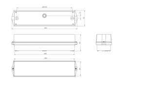 RP-Technik Sicherheitsleuchte EB 3h KWIW413SC-TT
