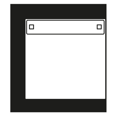 Jung Klappdeckel aluminium mit Rückstellfeder AL 2990 NAKL