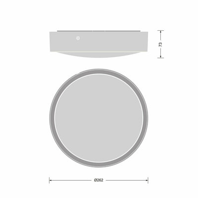 Ledvance LED-Wand-u.Deckenleuchte 840, weiß BLKHRDEL250P_MS840WT