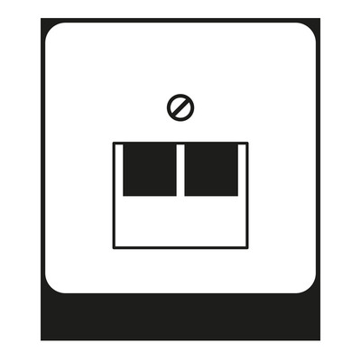 Jung Abdeckung schwarz für IAE/UAE-Dose CD 569-2 UA SW