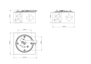 RP-Technik Notleuchte EB8h, SC WHGD418SC-TT
