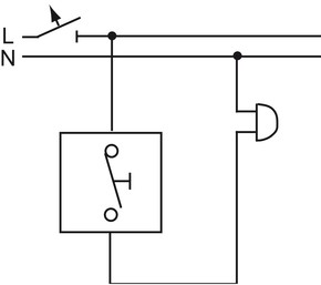 Busch-Jaeger Wipptaster,Schließer 2621 W-54