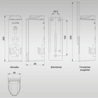Fischer Einhandtürwächter Basic TWU140