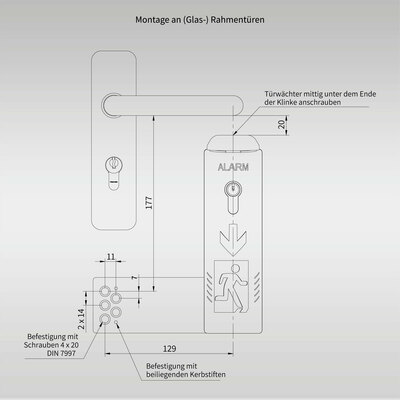 Fischer Einhandtürwächter Basic TWU140