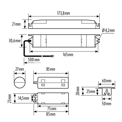 ESYLUX LED-Notleuchte EB 3h ELH-2 EL #EN10080074
