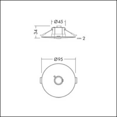 THORNeco Notlicht-Downlight IRIS ANTESC#96638264