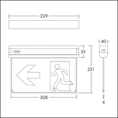 THORNeco Fluchtwegeleuchte NINA 30M #96638263
