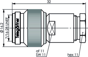 Telegärtner TNC-Kabelstecker 100123533