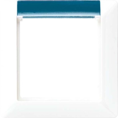Jung Rahmen 1-fach alpinweiß mit Fenster AS 581-1 BF INA WW