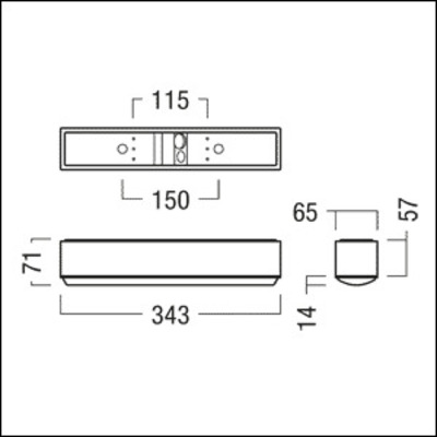 Zumtobel Group Sicherheitsleuchte weiß CSP ANT MSC E3BCP WH