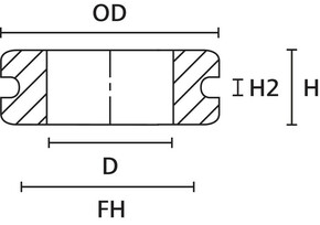 HellermannTyton Durchführungstülle HV1606-PVC-GY-D1