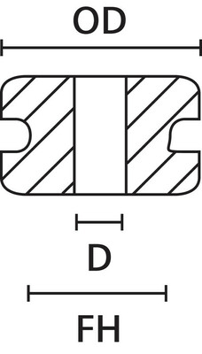 HellermannTyton Durchführungstülle HV1606-PVC-GY-D1
