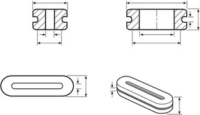 HellermannTyton Durchführungstülle HV1606-PVC-GY-D1