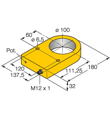 Turck Sensor induktiv NI100R-S3 #1534610