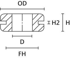 HellermannTyton Durchführungstülle HV1502-PVC-BK-N1