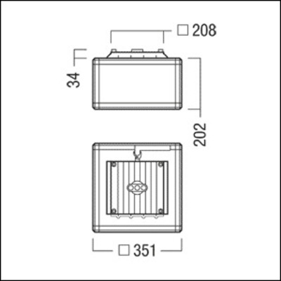 Zumtobel Group Sicherheitszeichenleuchte CUBE-F 150 #42190998