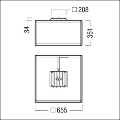 Zumtobel Group Sicherheitszeichenleuchte CUBE-F 300 #42191359