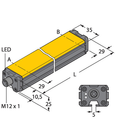 Turck Induktiver Linearwegsensor LI1000P0- #1590210
