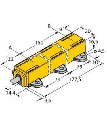 Turck Induktiver Linearwegsensor LI150P1Q17LM1LIU5X2